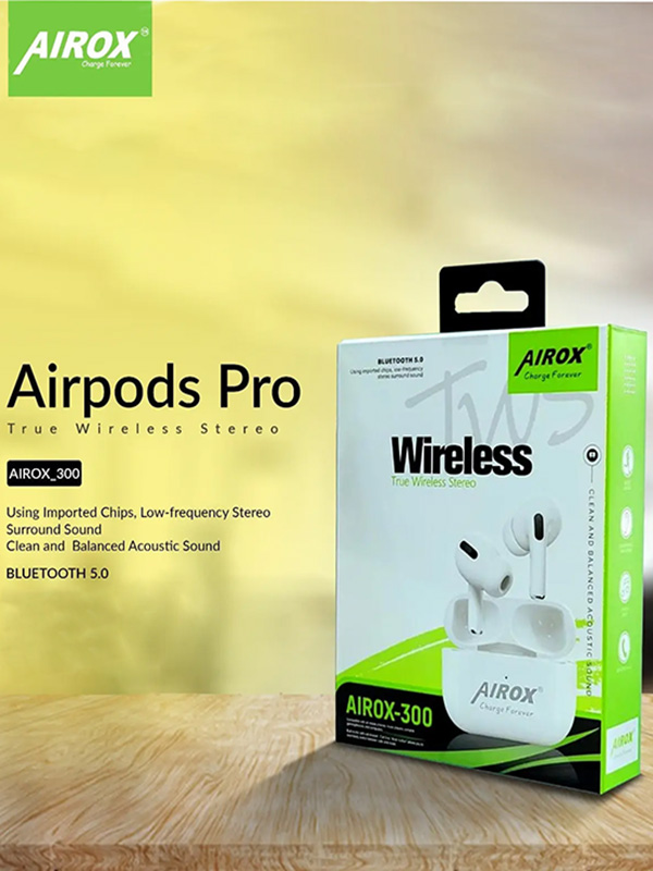 Airox X300 AirPods Pro 5.1 Super Bass Longer Play Time - AirPods Pro