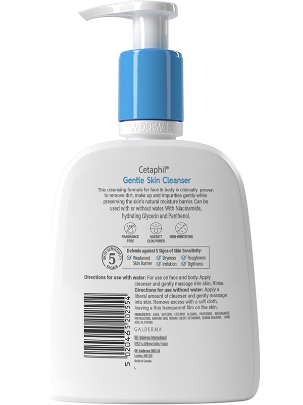 Cetaphil Gentle Skin Cleanser Sensitive Skin Unscented 236ml